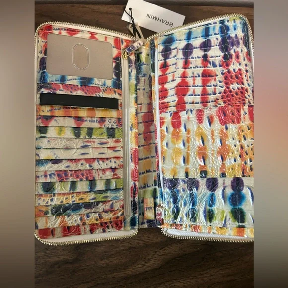 NWT Brahmin Skyler Melbourne Leather Wallet in Celebrate - Picture 4 of 7